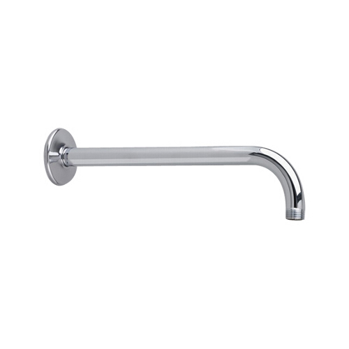 Rain 12" Wall Mount Shower Arm & Flange in Stainless Steel